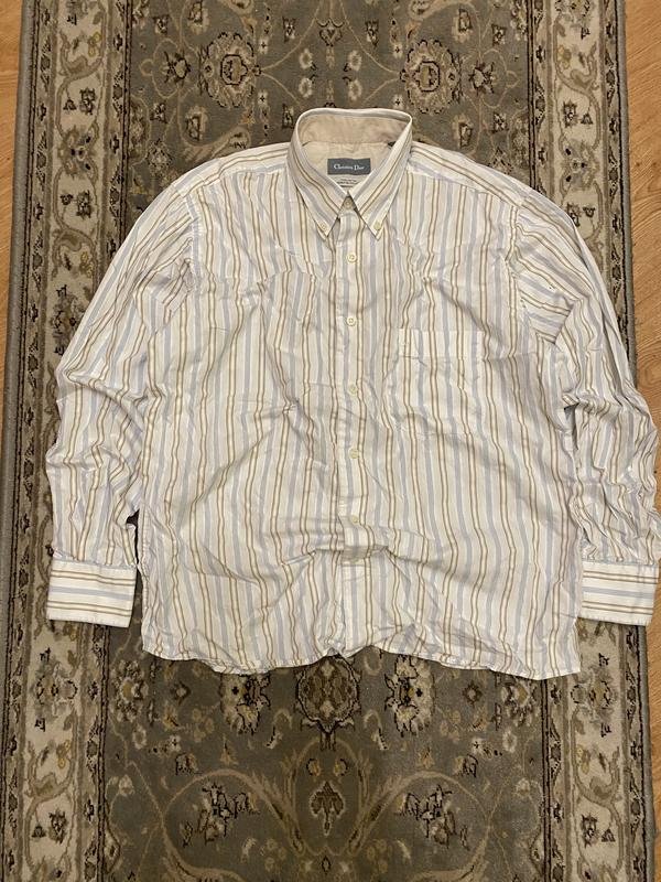 Мужской Christian Dior Сорочка Тёмно-синий 38 / M