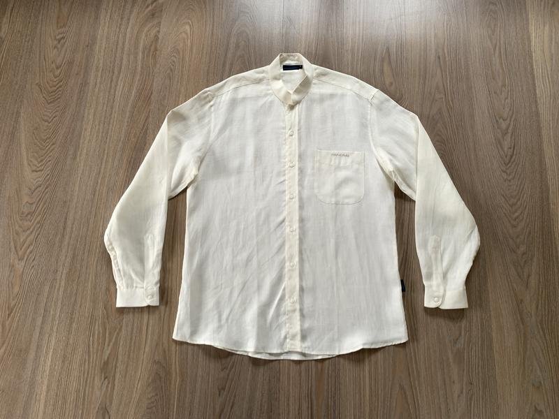 Men Officine Panerai Shirt Beige Linen 40 /L / 48