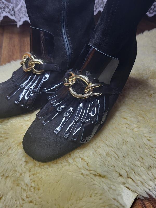 Женские Toscablu Ботильоны Чёрный Замша 39