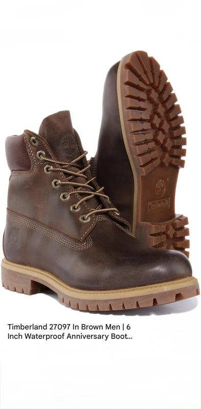 Homme Timberland Bottes Marron Cuir 42.5