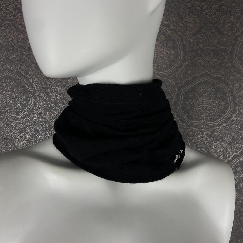 Unisexe Woolpower Écharpe Noir Laine