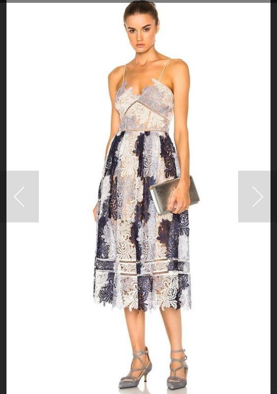 Women Self-Portrait Dress White 36 / S / 44