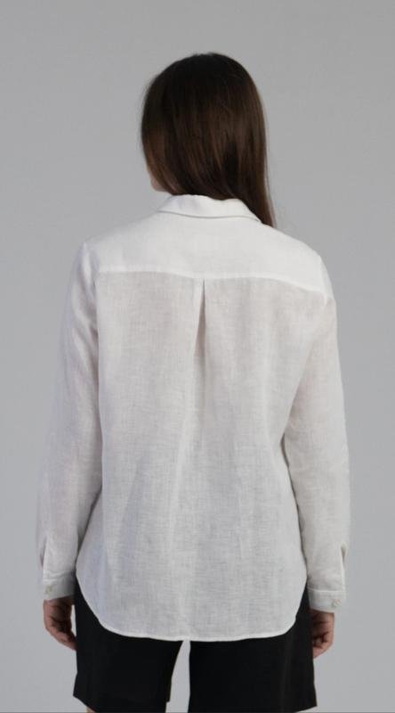 Donna Boden Camicia Bianca Lino 34 / XS / 42