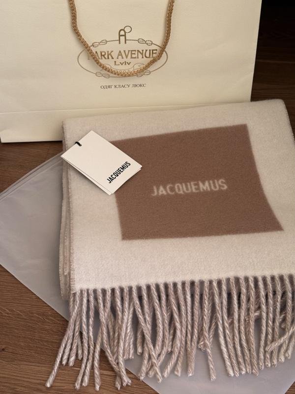 Jacquemus Scarf Beige Wool