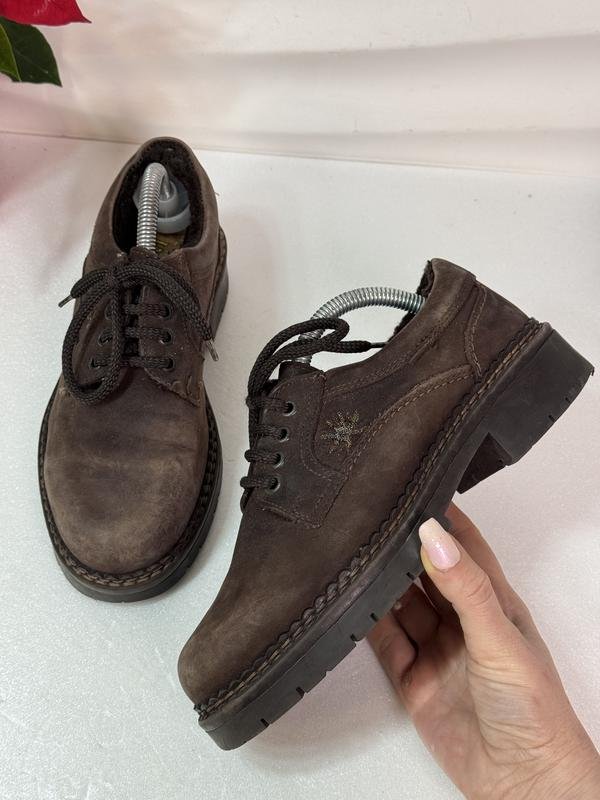 Женские Land Rover Оксфорды Коричневый Нубук 36