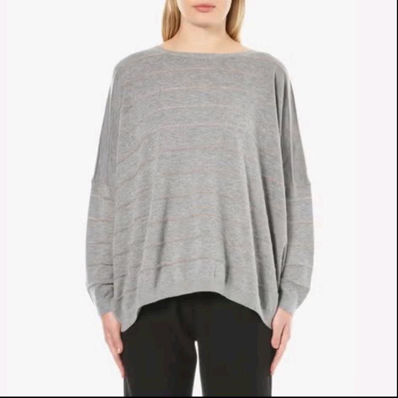 Women BOSS Orange Sweater Grey Alpaca 36