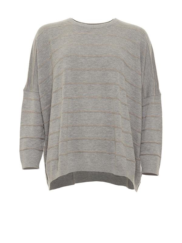 Women BOSS Orange Sweater Grey Alpaca 36