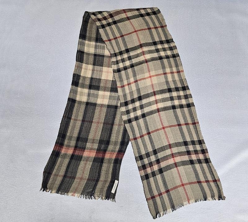 Unisex Burberry Scarf Multicolor Cotton