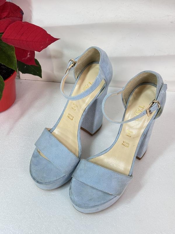 Femme Tata Italia Talons Bleu Textile 35