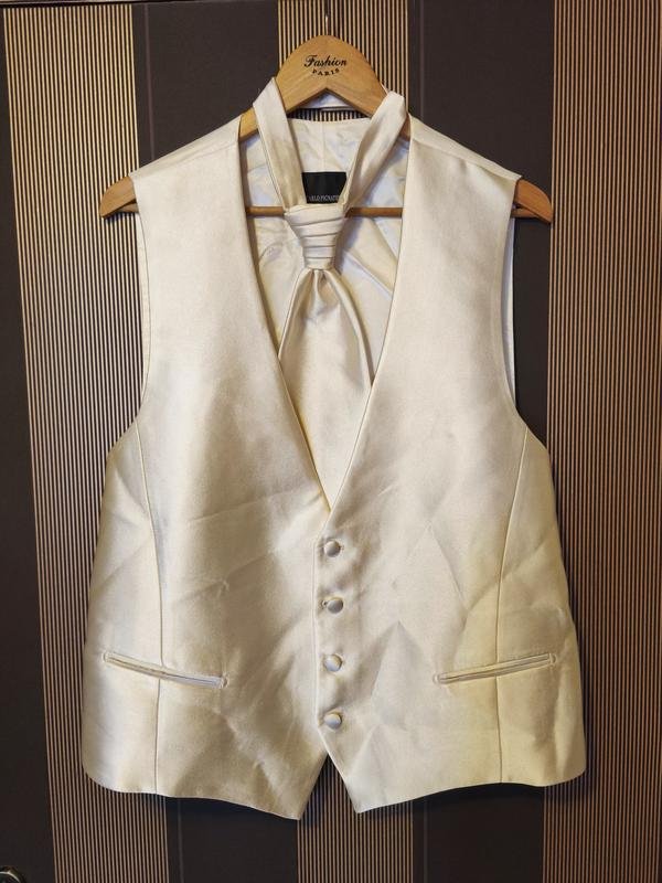 Мужской Carlo Pignatelli Жилетка Белая Вискоза 40