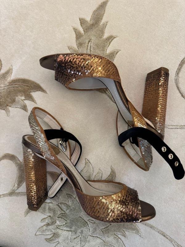 Женские Christian Dior Туфли Оранжевый Кожа 37