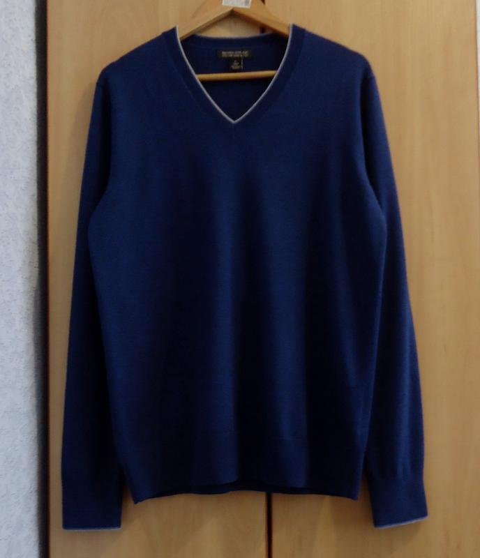Homme Banana Republic Pull Bleu Marine Laine 42 /