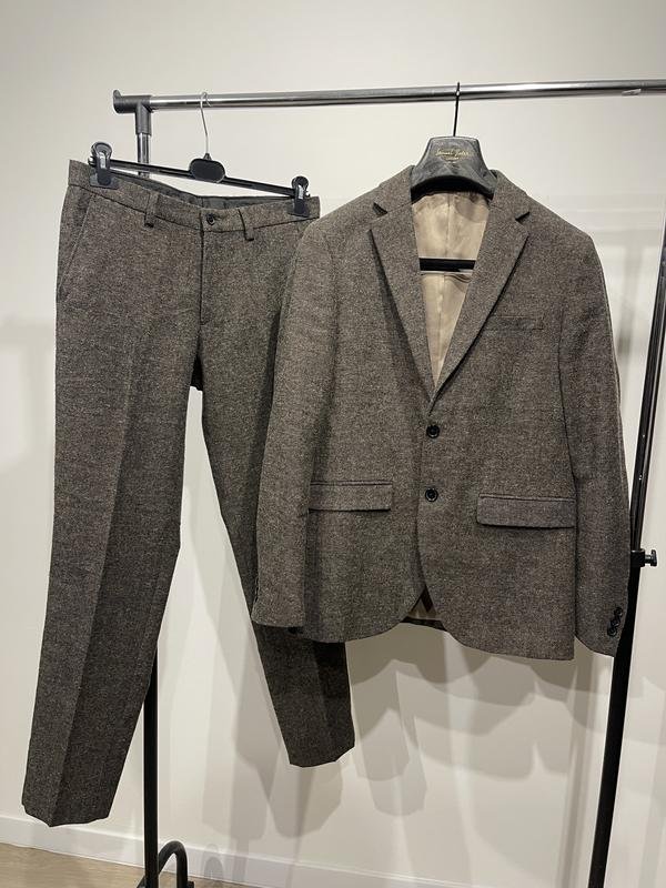 Men Jack & Jones Suit Beige Wool S