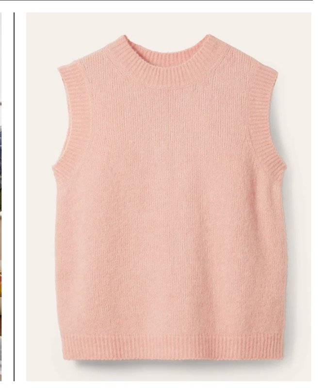 Donna Boden Gilet Rosa Alpaca 36 / S / 44