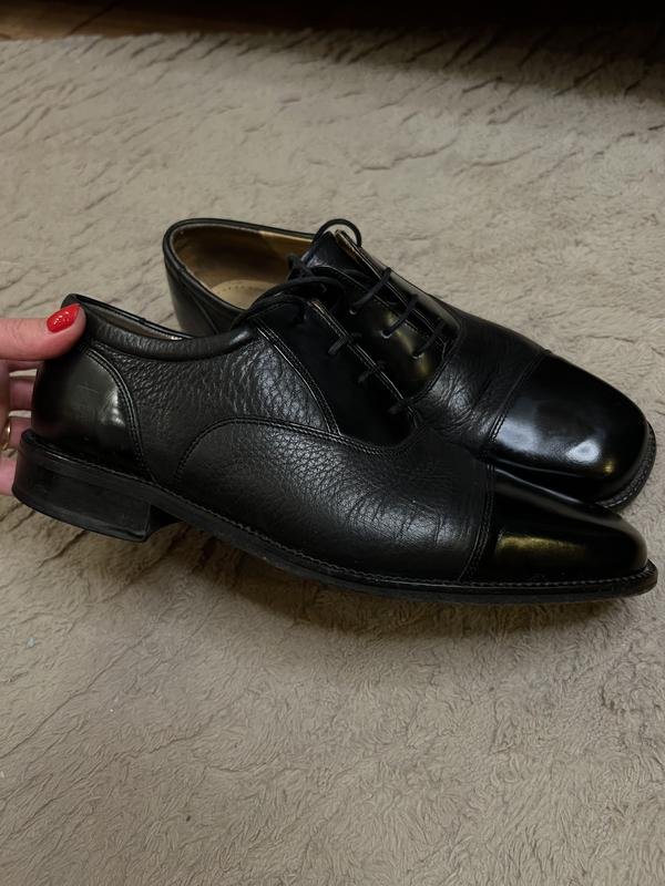 Мужские Barker Туфли Чёрные Кожа 10