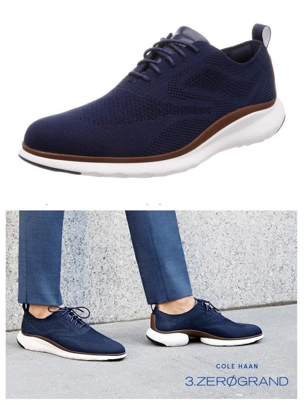 Мужские Cole Haan Туфли Синие Текстиль 46