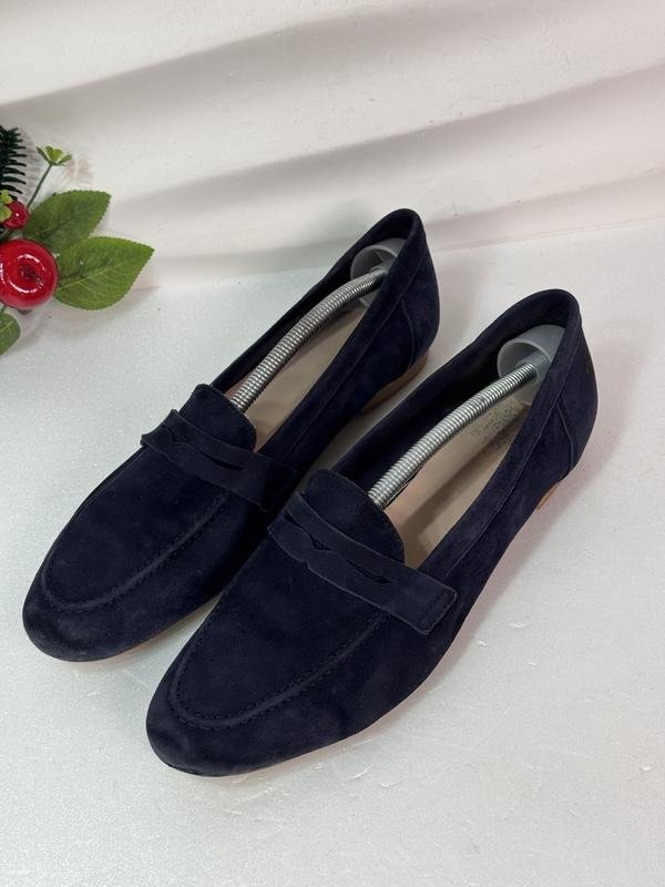 Donna Vero Cuoio Mocassini Blu Navy Pelle 41