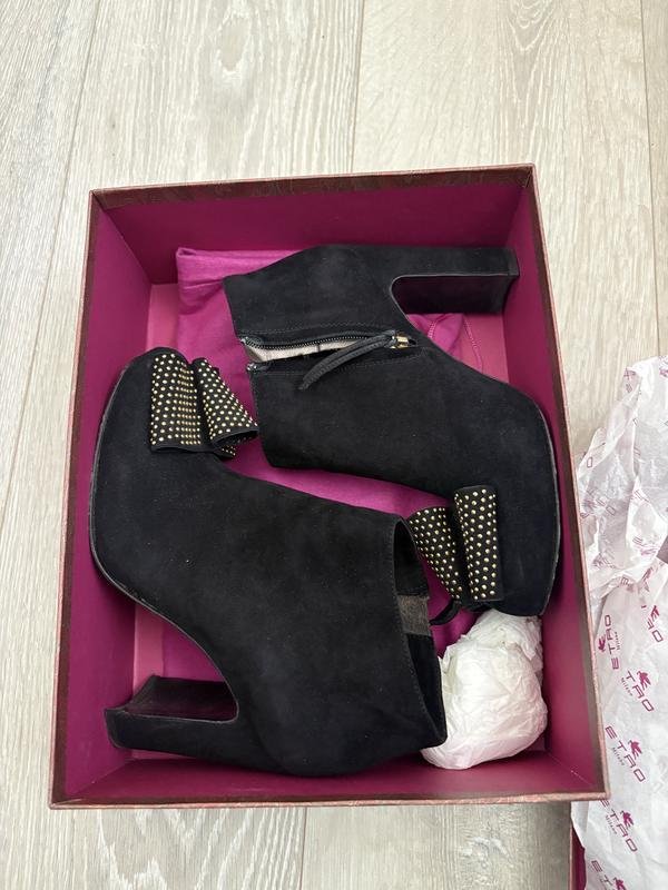 Femme Etro Bottines Noir Suède 36