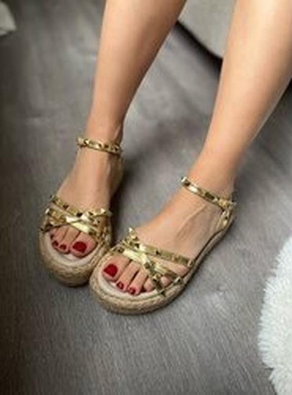 Femme Shein Sandales Or 38