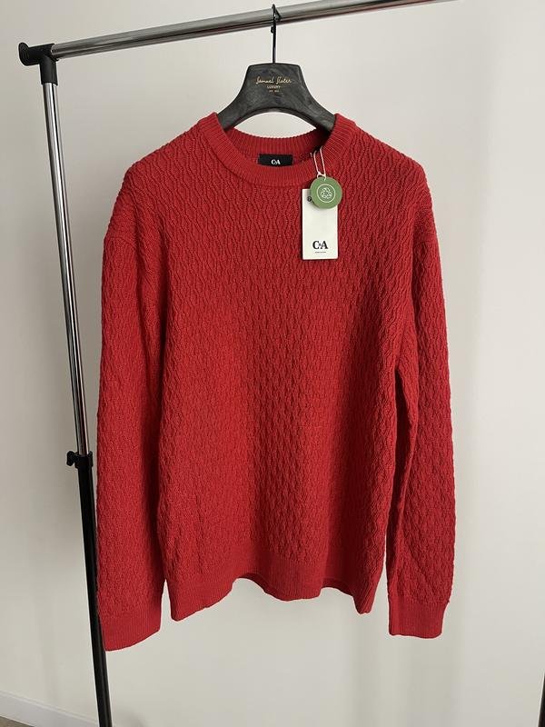 Мужской C&A Свитер Красный 40 /L / 48