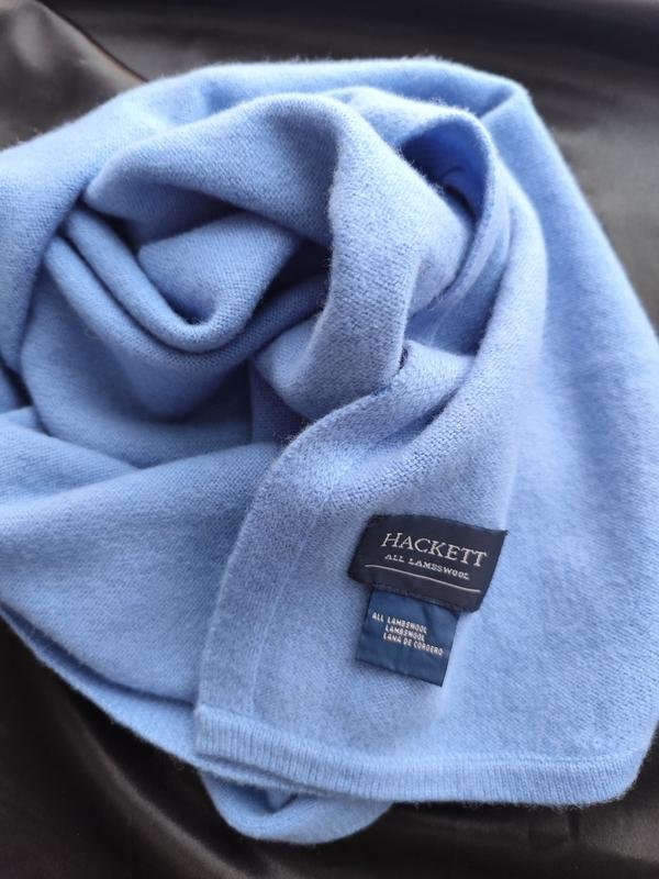 Écharpe Hackett Bleue Laine