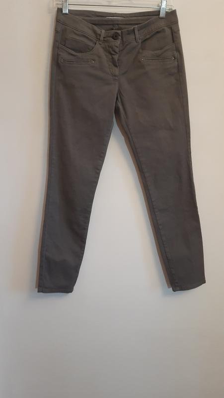 Femme Fabiana Filippi Pantalon Gris Coton 34 / XS
