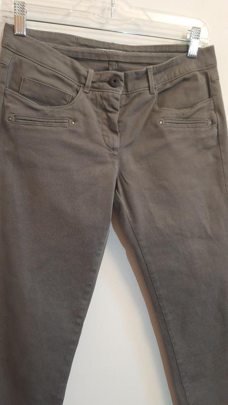 Femme Fabiana Filippi Pantalon Gris Coton 34 / XS