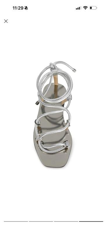 Женские Jimmy Choo Босоножки Серебристый Кожа 39