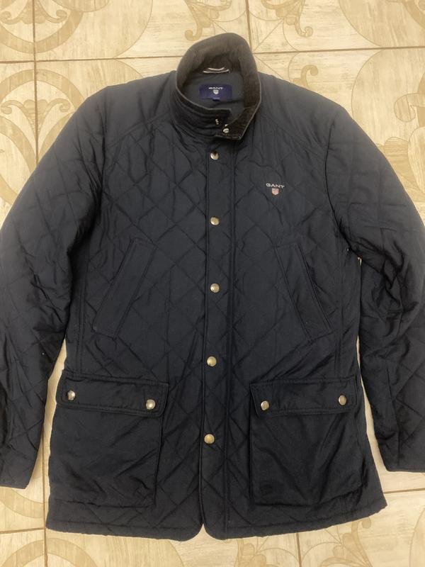 Homme Gant Veste Bleu Marine Polyester 38 / M / 46