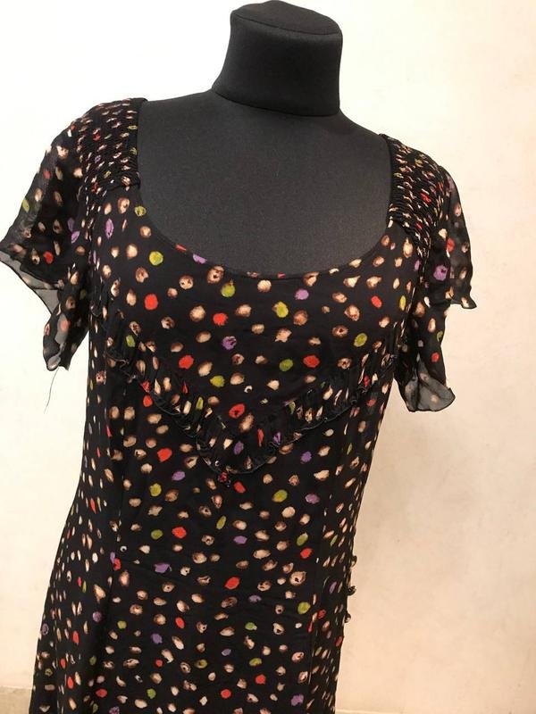 Donna Sonia Rykiel Abito Nero Seta 38