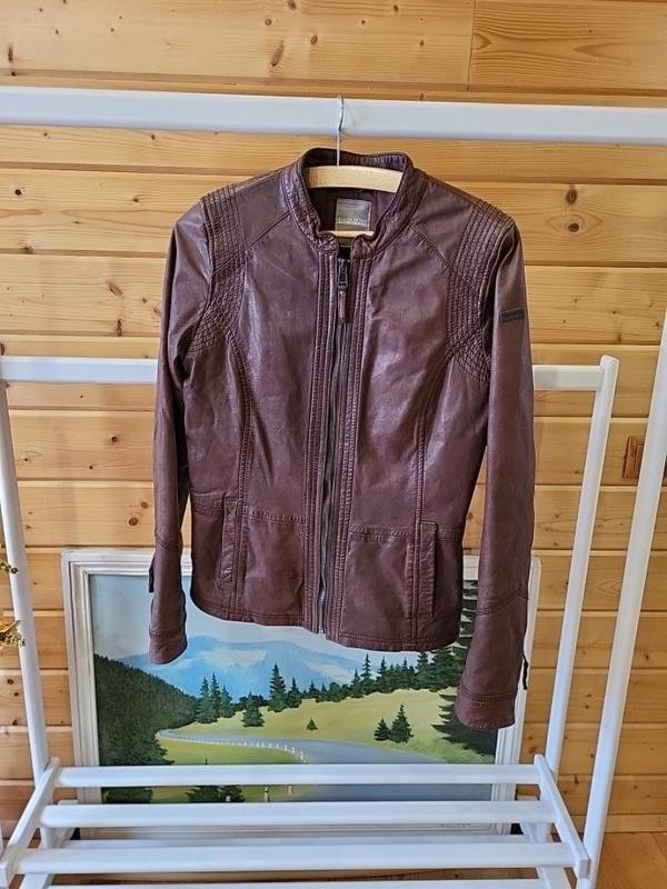 Femme Napapijri Veste Marron Cuir S