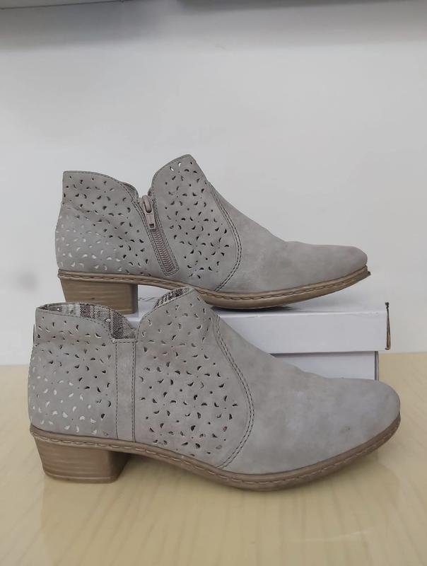 Femme Rieker Bottines Gris Cuir 39