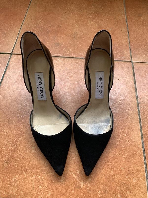 Женские Jimmy Choo Туфли Чёрные Замша 36.5