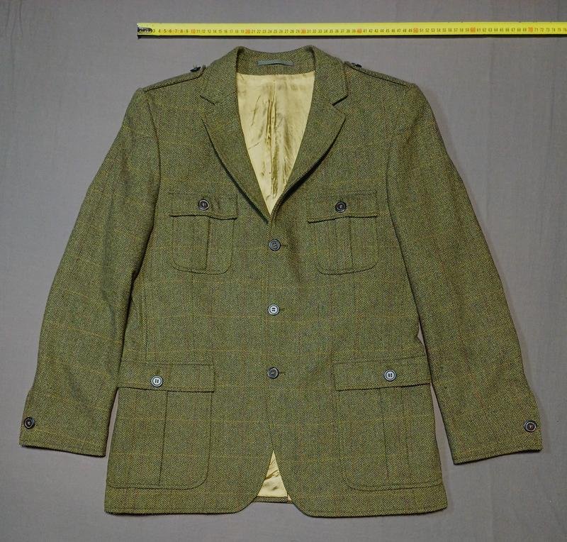 Men Blazer Grey Wool 40 /L / 48