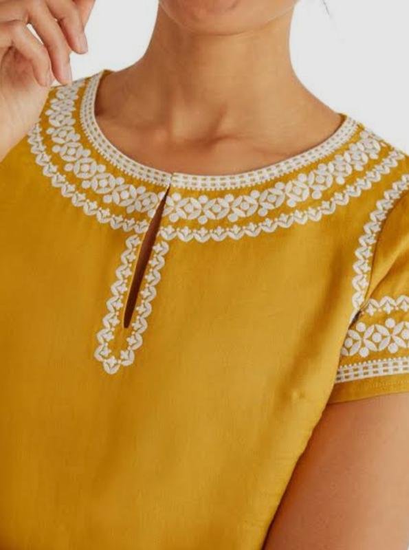 Donna Boden Camicia Bianca Lino 36 / S / 44