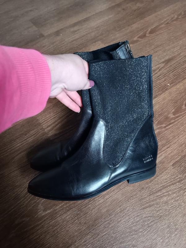 Women Melvin & Hamilton Boots Black Leather 38