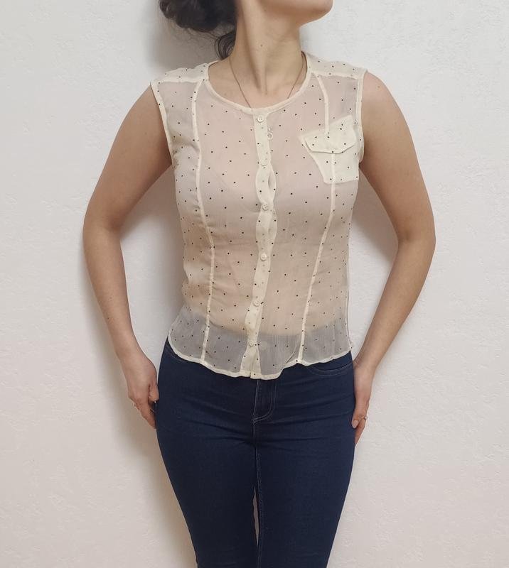 Женская Piazza Sempione Блуза Чёрная Шелк 34