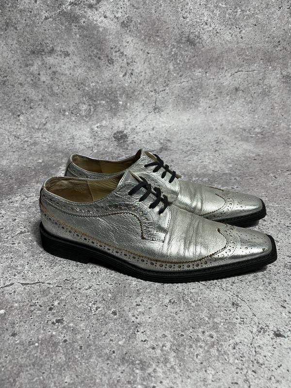 Damen Comme des Garcons Absätze Silber Leder 36