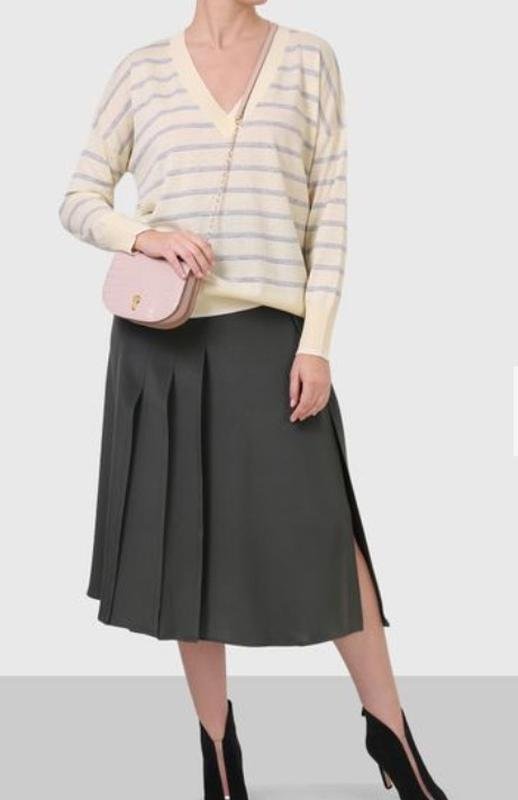 Women Sportmax Skirt Khaki Silk 38 / M / 46