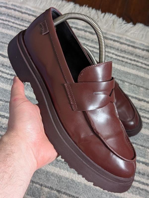 Men Camper Heels Brown Leather 43