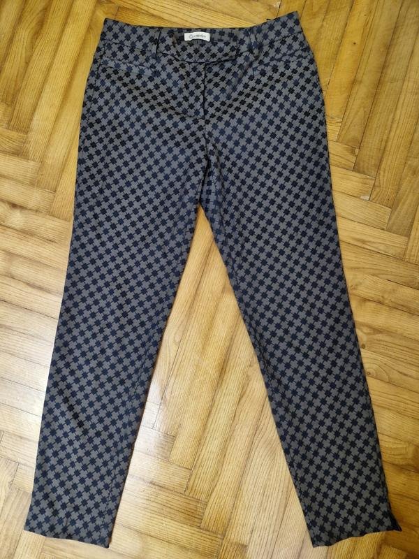 Женские Peserico Брюки Тёмно-синий Хлопок 38