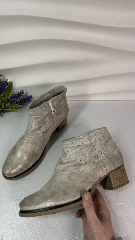 Femme MJUS Bottines Argent Cuir 38