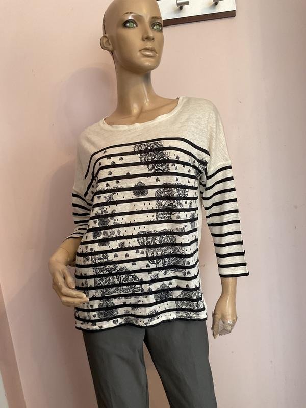 Damen Comptoir Des Cotonniers Hemd Weiß Leinen 40