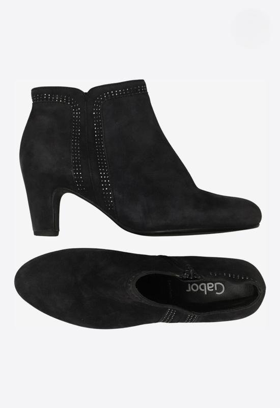 Femme Gabor Bottines Noires Suède 38