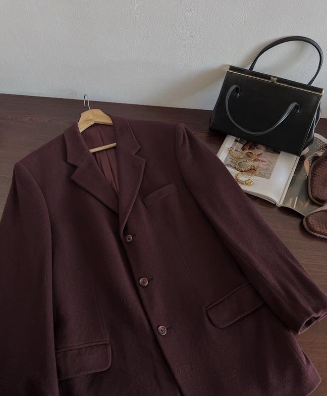 Donna Pierre Cardin Blazer Borgogna Taglia Unica
