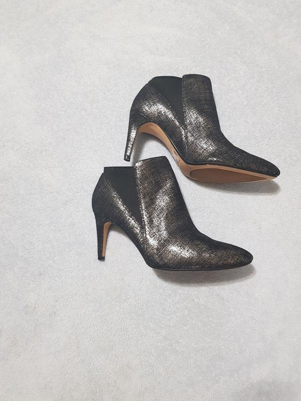 Women Clarks Boots Silver 41.5