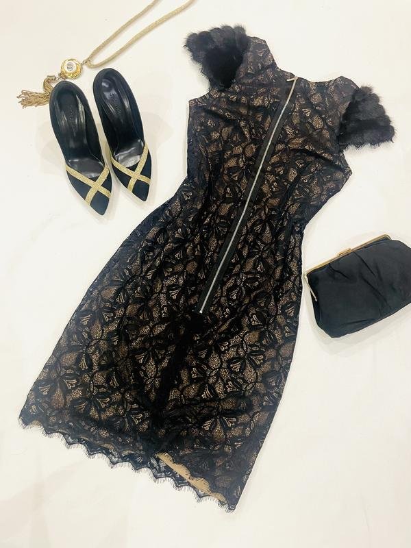 Donna Sonia Rykiel Abito Beige Pizzo 36