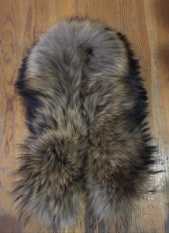 Damen Bogner Schal Braun Fell