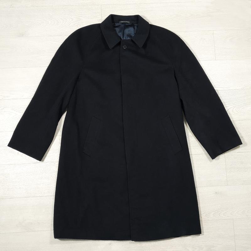 Homme Corneliani Manteau Noir Laine 40 /L / 48