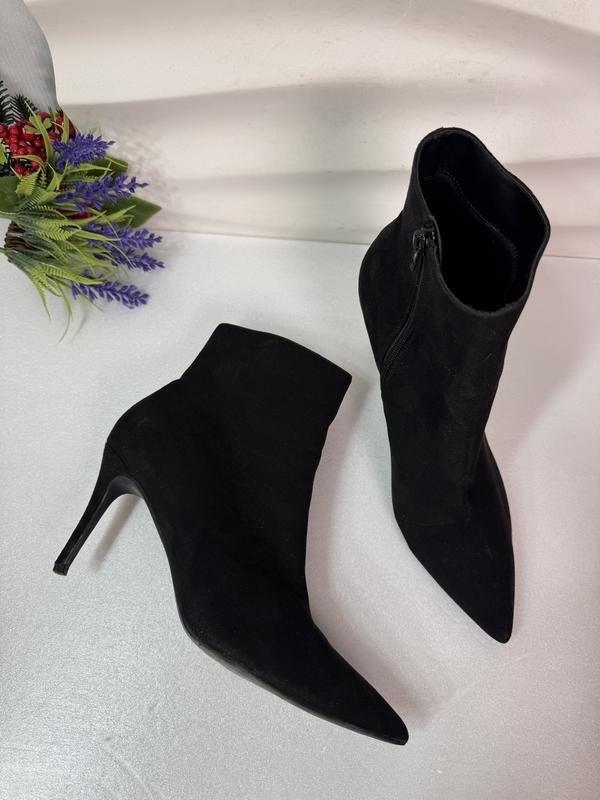 Женские Anna Field Ботильоны Чёрные Замша 40